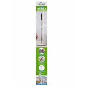 Eco-Home 2-in-1 Rubber Broom & Floor Squeegee | Pet Hair Remover | NWT